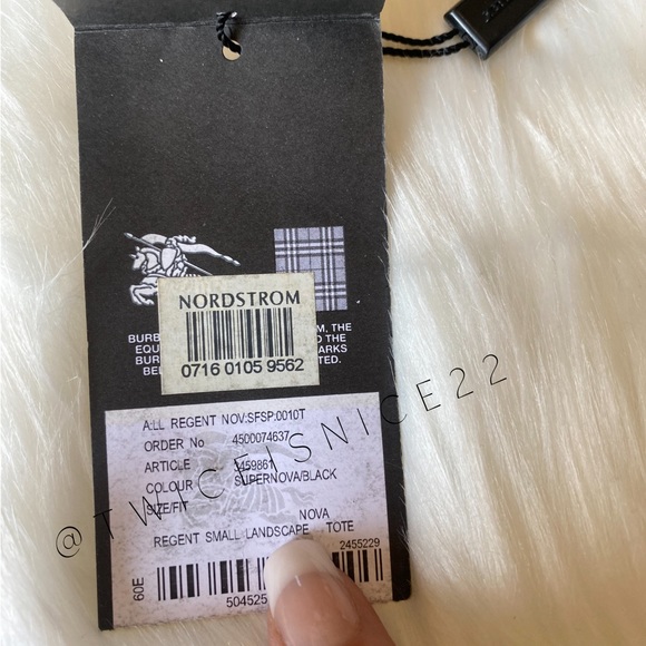 Burberry Regent Small Landscape Tote Supernova/Black Authenticated - Picture 6 of 10